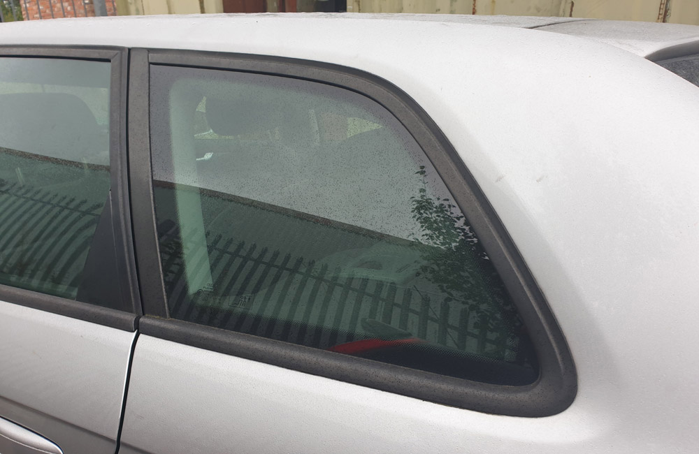 Audi A3 TDI E Quarter window glass passenger side rear